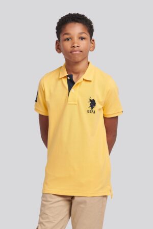 Boys Player 3 Polo Shirt in Sunset Gold