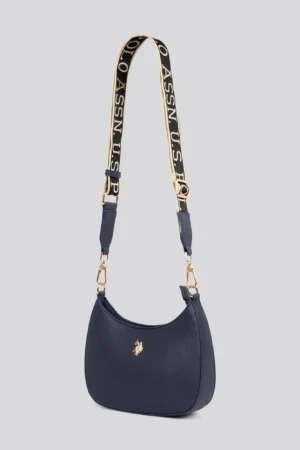 U.S. Polo Assn. Womens Stanford Small Hobo Bag in Black